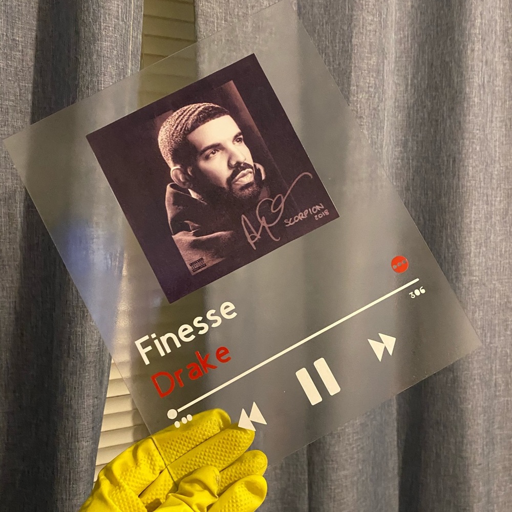 Drake Album Glass Frame